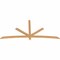 Ekena Millwork Alberta Smooth Timber Gable Bracket, Western Red Cedar, 96"W x 44"H x 1 1/2"D x 3 1/2"F, 11/12 Pitch GBW096X44X0204ALB00SWR - alternate 4